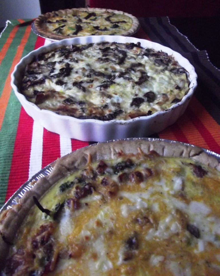 holiday leftovers - quiches
